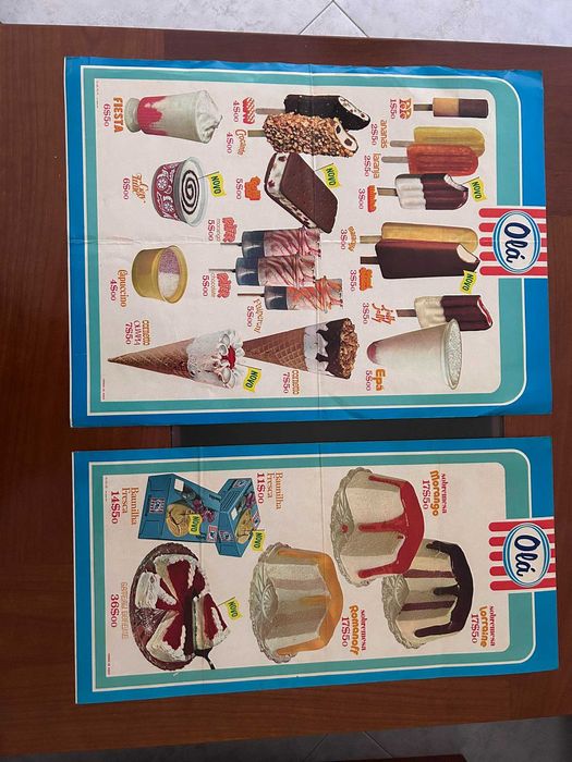 Cartaz de Gelados Olá de 1974