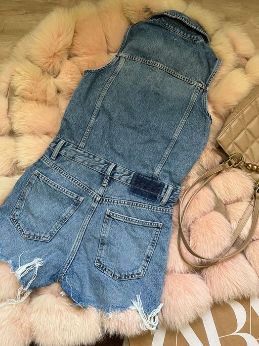 Джинсовий комбінезон Zara xs, ромпер, джинсовый комбинезон Зара