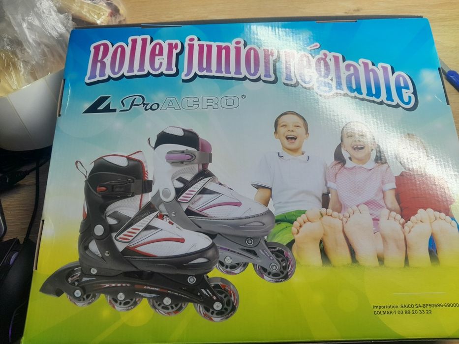 Regulowane rolki dla dzieci Pro Acro [rozmiar 30/33] purple