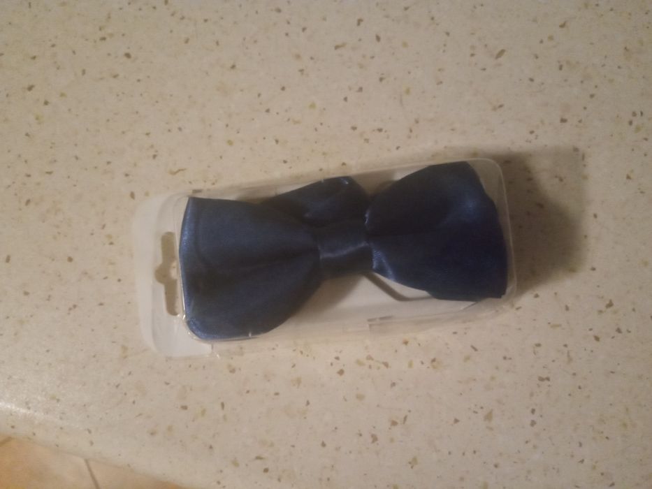 Muszka do koszuli granatowa z regulacją