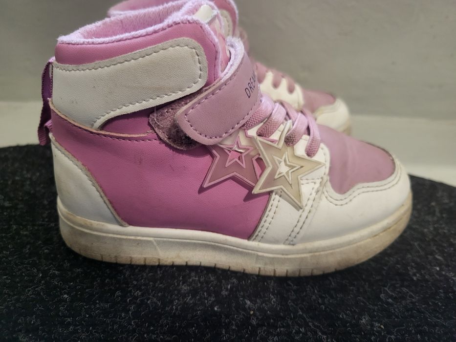 Cieplejsze wyższe buciki sportowe sneakersy z jednorożcem rozmiar 26