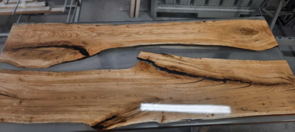 Blat dębowy do stołu z żywica stół dębowy loft