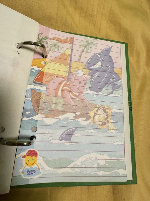 Zestaw karteczek z lat 90