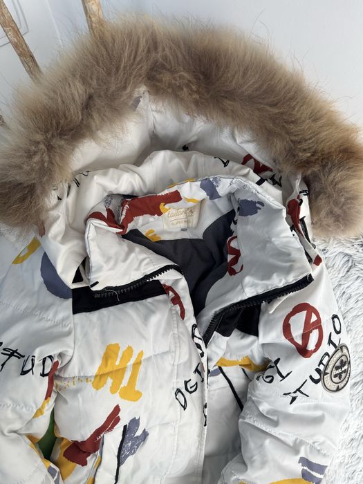 Зимова довга куртка на дівчинку/хлопчика 9-12 р