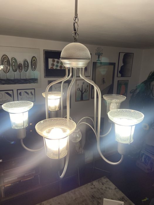 Piekna lampa sufitowa,żyrandol-5 ranienna