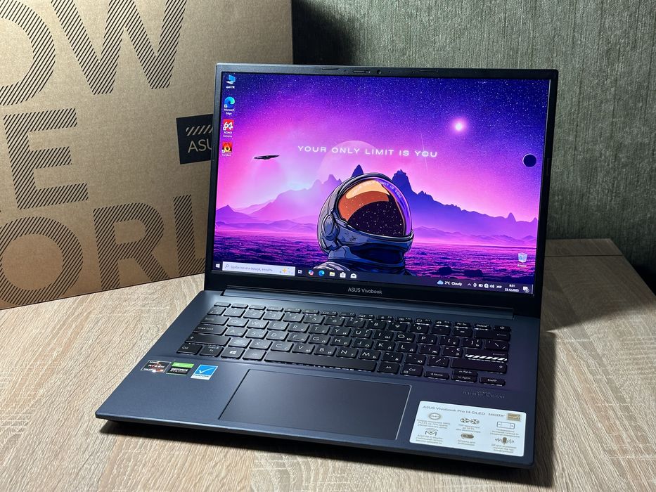 3К OLED 90Hz! RTX 3050! Asus VivoBook 14, Ryzen 5 5600H, 16/512gb