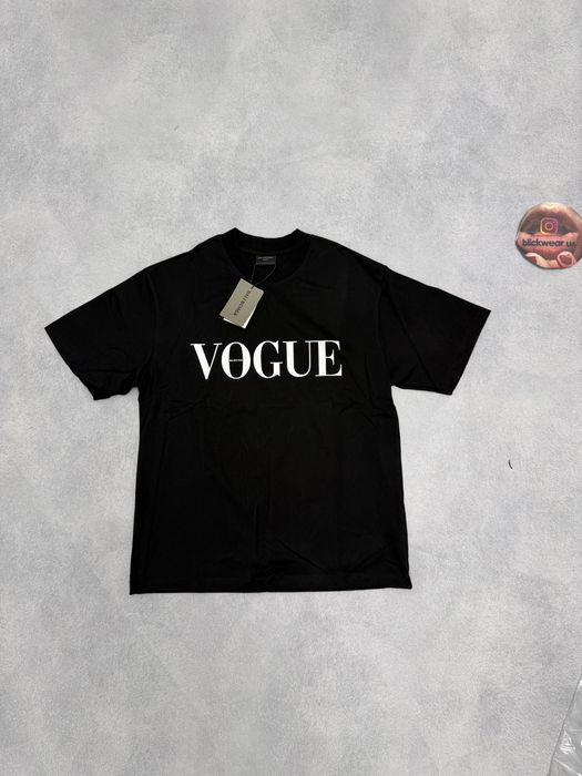 футболка Balenciaga Vogue tee Black ma