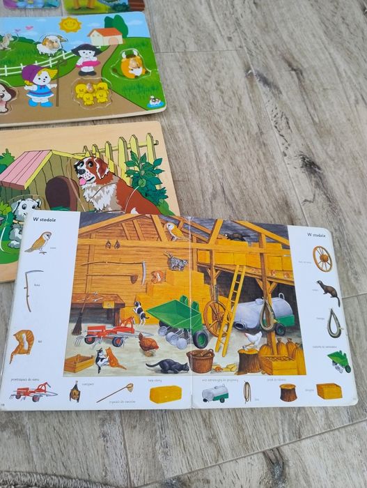 Puzzle drewniane dopasowywaniu układanki książki
