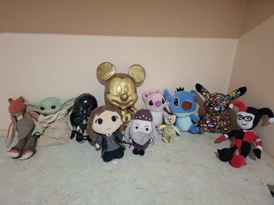 Мякі іграшки, покемон ,дісней , зоряні війни ,гарі потер ,