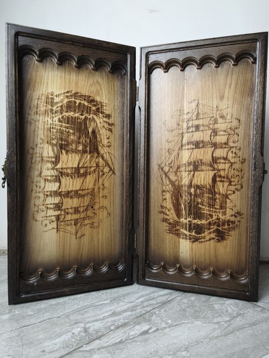 Новi нарди з натурального дуба 24х50х8см