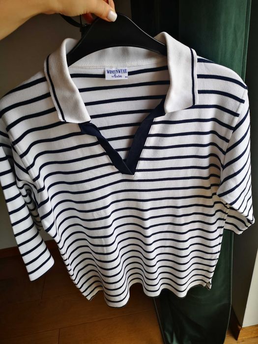 Wind-sportswear.de pulower w paski granatowo biały r. M
