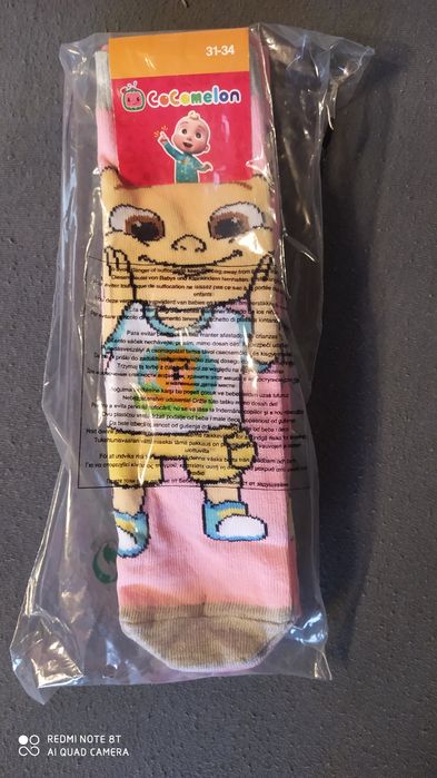 Skarpety cocomelon, dziewczynka, 31-34