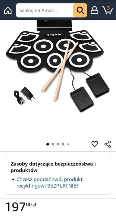 Perkusja elektroniczna Costway Drum