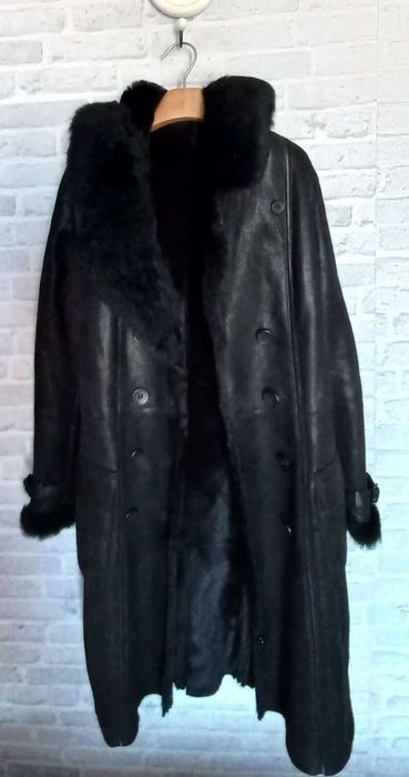 Kożuch naturalny firma  LU MAN / skóra owcza / roz. 38 / 40