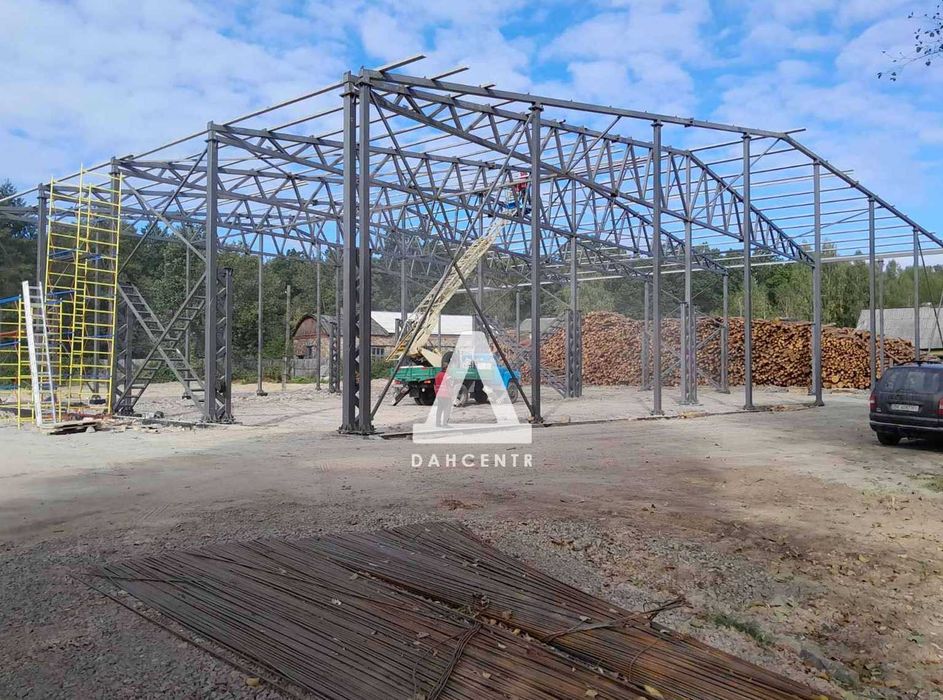 Ангар металевий під замовлення - для будівництва склад /цех/сто