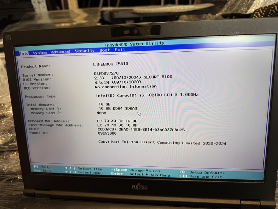 РОЗПРОДАЖ Ноутбуків Fujitcu LifeBook E559 15,6  i5-10xx 8GB 256gb ОПТ