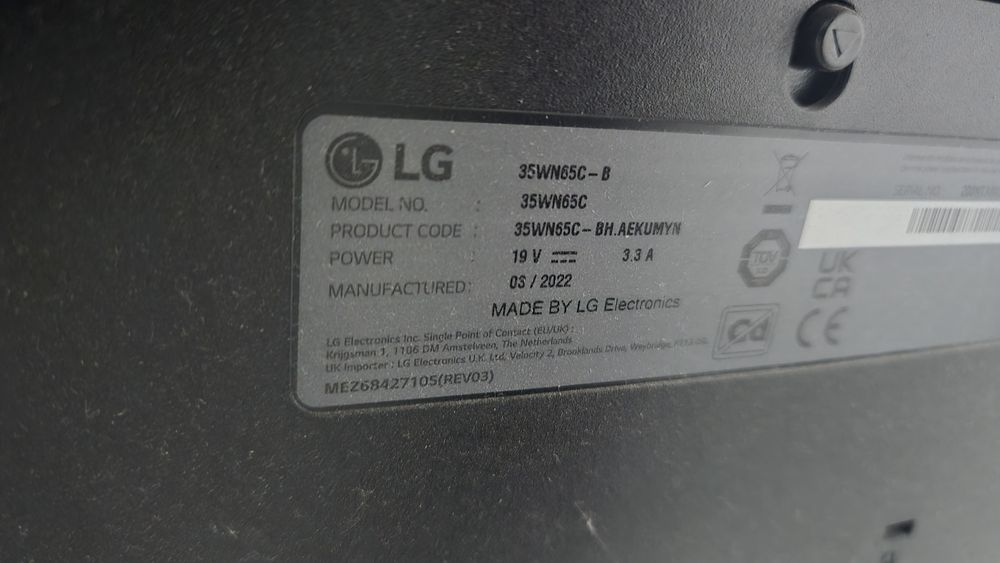 Monitor LG 35 cali UltraWide QHD zakrzywiony 

35" 21:9 UltraWide QHD