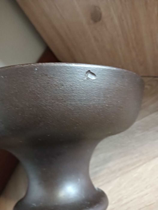 Patera ceramiczna na nodze ozdobna na stroik na owoce