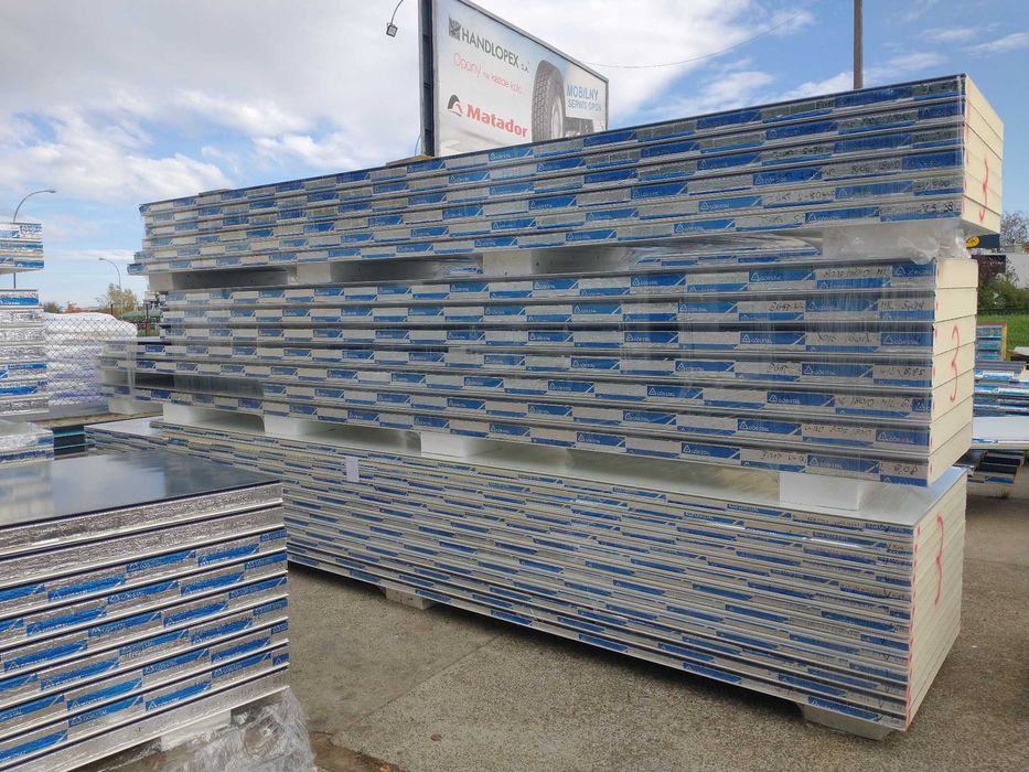 Płyta warstwowa ścienna PIR 120mm, II gat dostępna od ręki!