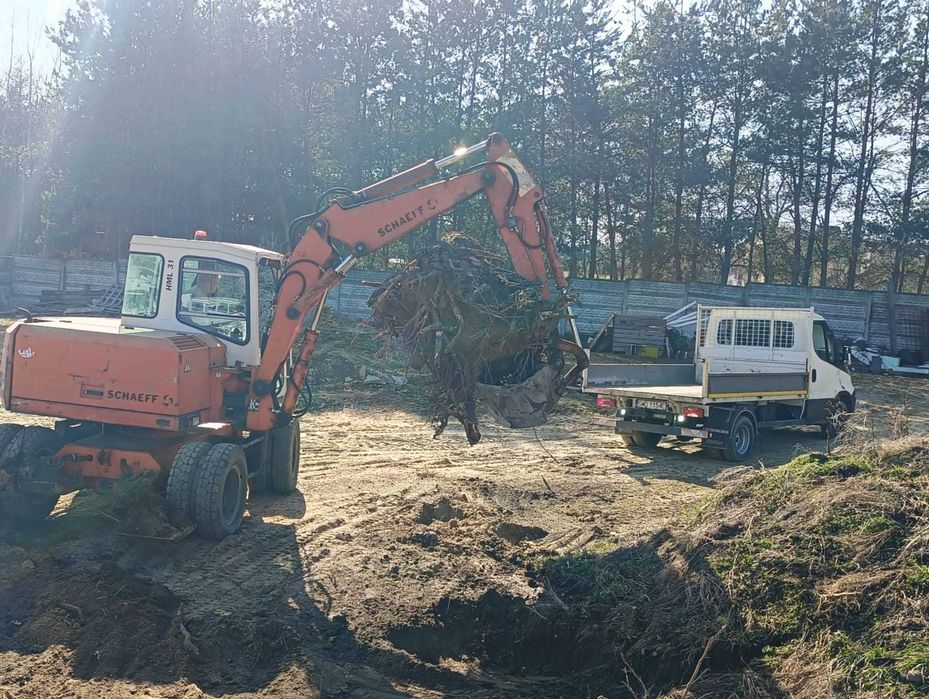 Uslugi koparką kołowa
