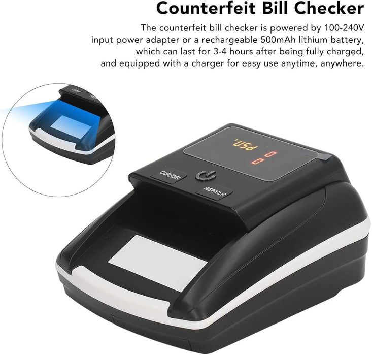 Liczarka banknotów, sprawdzarka fałszywych banknotów ultrafiolet.
