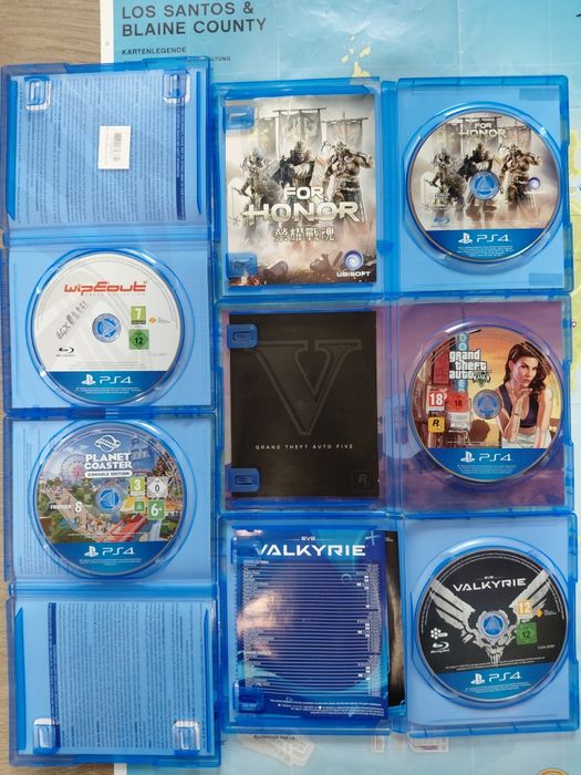 Лот ігор для PS4 GTA 5, Devil May Cry, Nioh, Murdered, Watch dogs 2, Planet Coaster Wipeout