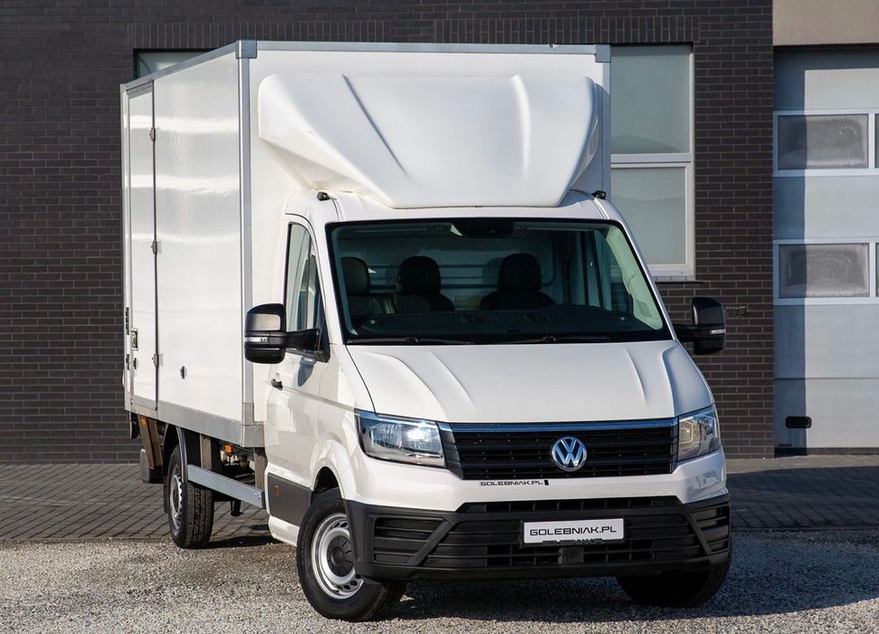 Volkswagen Crafter 177KM 8ep KONTENER + WINDA dHollandia 750kg + DRZWI BOCZNE  UDT W CENIE !!! Sprawdź teraz.