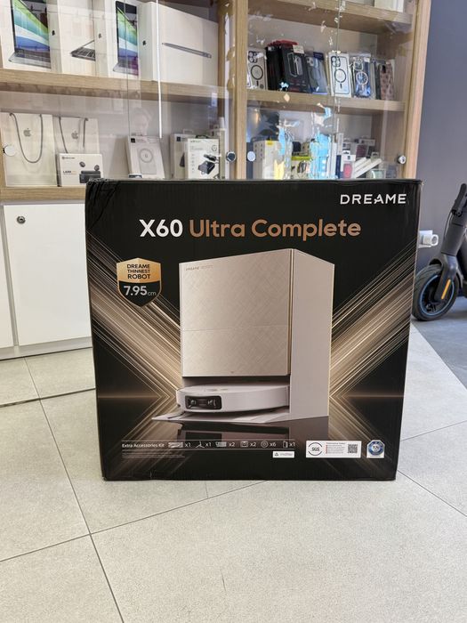 Робот-пилосос з вологим прибиранням Dreame X60 Ultra Complete White (RLX87DE-wh)