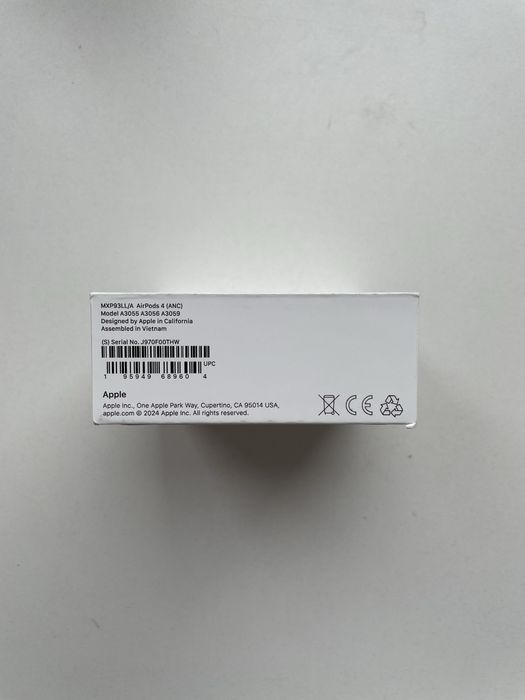 Навушники Apple AirPods 4 з шумодавом (ANC) • MXP93LL/A • Оригінал