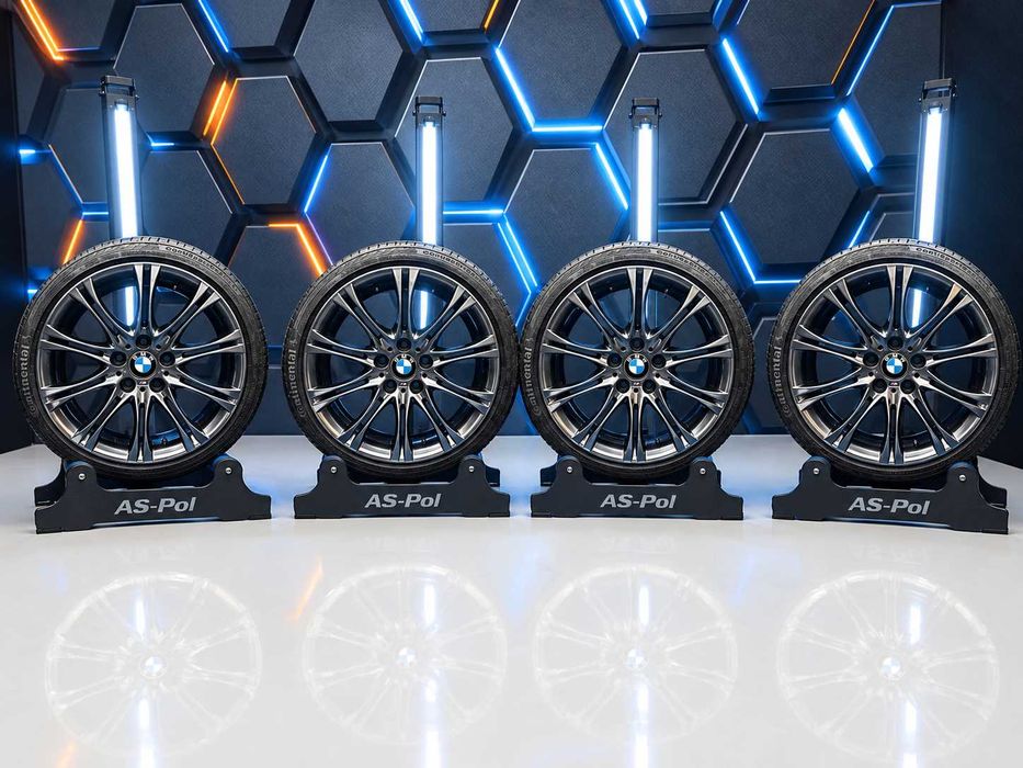 Komplet felg + opony letnie BMW Styling 135 M-Pakiet 18" przód 8J tył 8,5J 5x120 ET50 otwór 72,6mm shadow chrome | Continental 215/40 R18