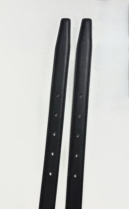 Шкіряний ремінь YSL Saint Laurent Ів Сен Лоран Ив Сен Лоран чорний