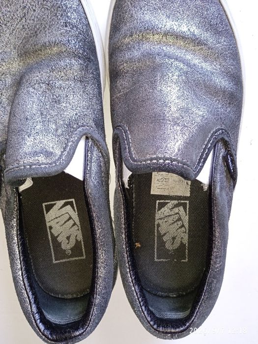 Tenisówki Vans srebrne 38