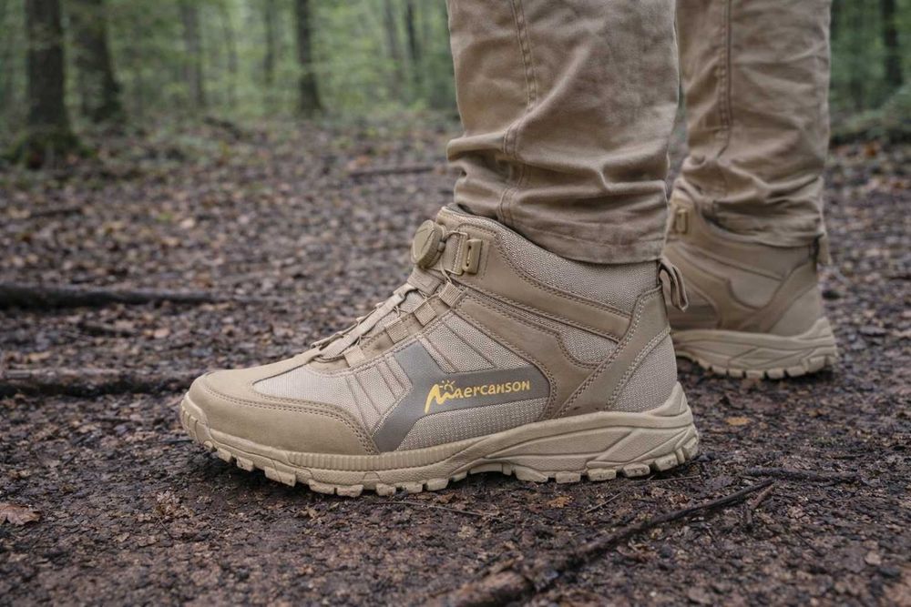 Тактичні військові черевики на автошнурівці Maercanson Койот 40-45р