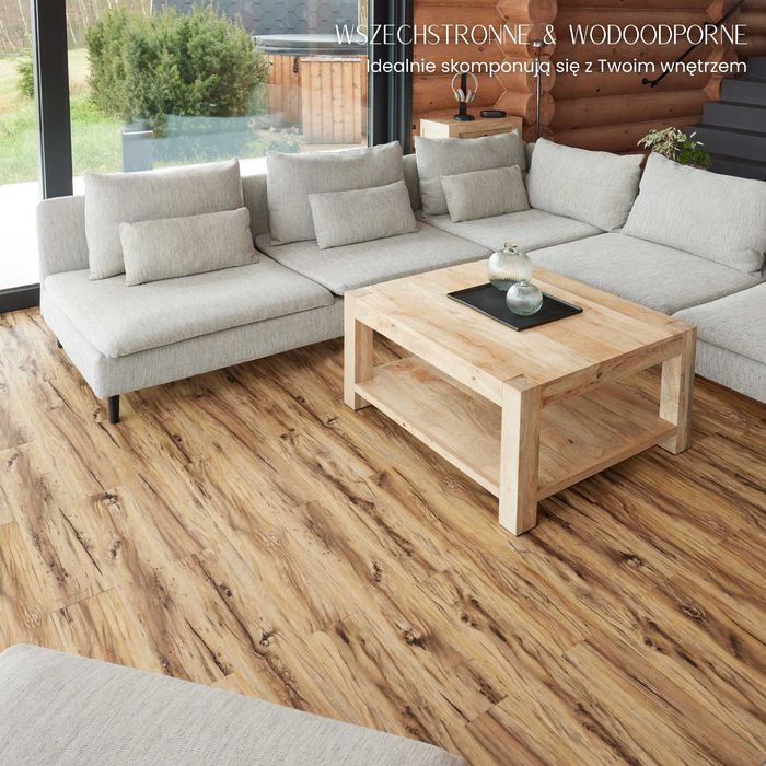 Panele Winylowe Samoprzylepne 5m² NATURALNE DREWNO Deski parkiet panel