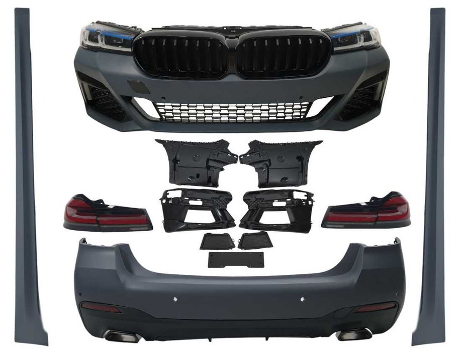 Комплект рестайлінгу bmw g30 стиль m paket бампер фари стопи бмв г30