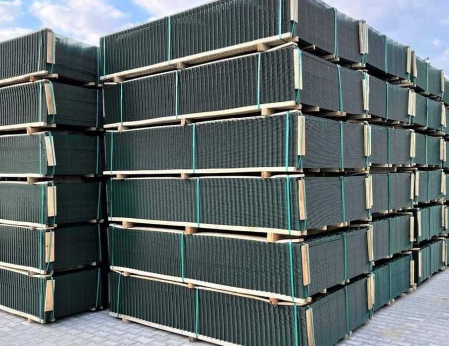 Ogrodzenie panelowe 3D 123 cm fi4 zestaw 100 mb.