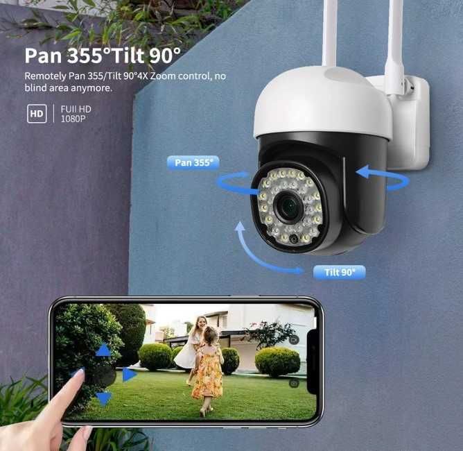 Kamera zewnętrzna kopułowa 1szt. , Kamera WiFi 360