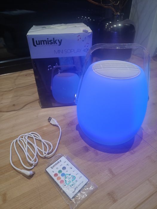 Głośnik lampa bluetooth multikolor