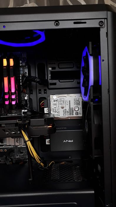 Ігровий ПК комп'ютер Ryzen 5 2600/16 GB/RX 480 Red Devil/500 GB/120 GB