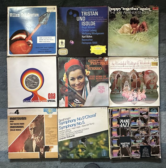 Lote 03 - 72 discos de vinil, Lp's - Musica Clássica