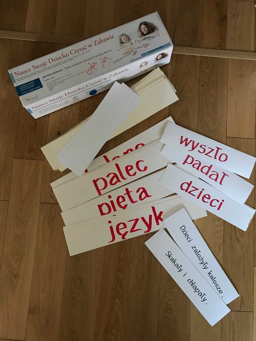 karty do nauki czytania metoda glena domana
