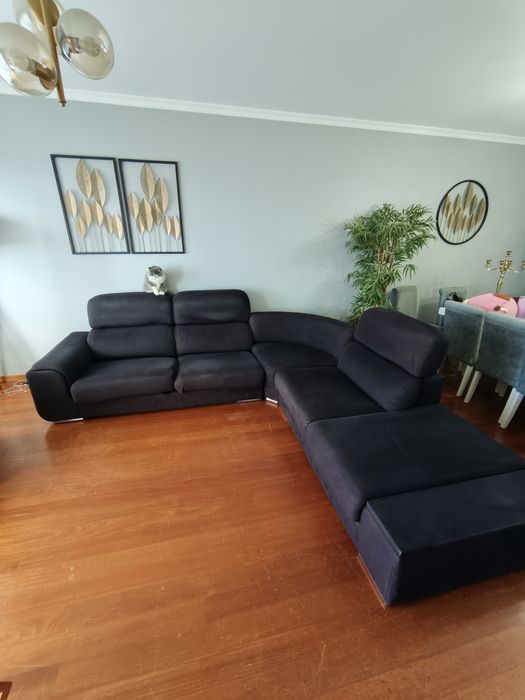 Sofá de canto modular em L
