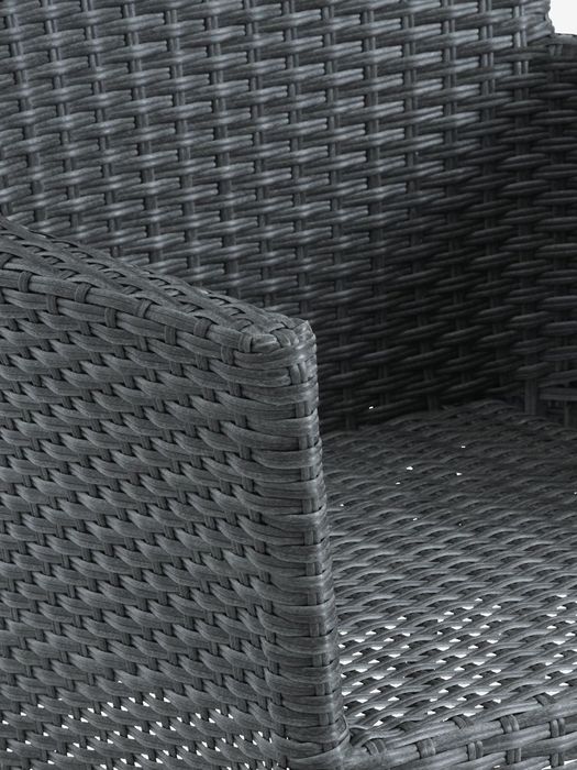 NOWE krzesło ogrodowe z technoratanu szare