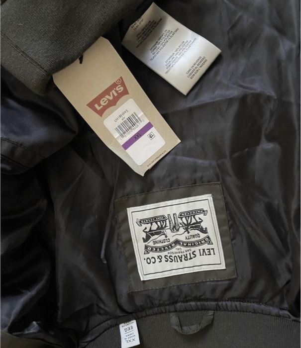 L 40 48 xxl 44 52 levis бомбер демісезон зимовий хакі куртка вітровка