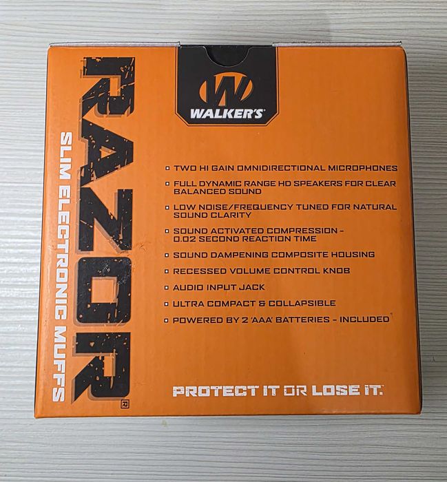 Активні стрілецькі навушники Walkers Razor Slim Electronic Muffs