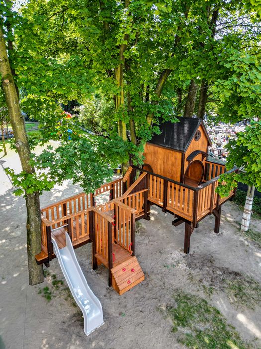 Drewniany Domek na drzewie DND16! dla dzieci! plac zabaw