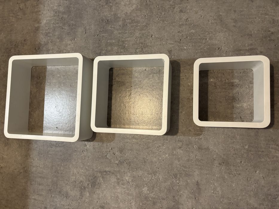 Półki półeczki biale komplet