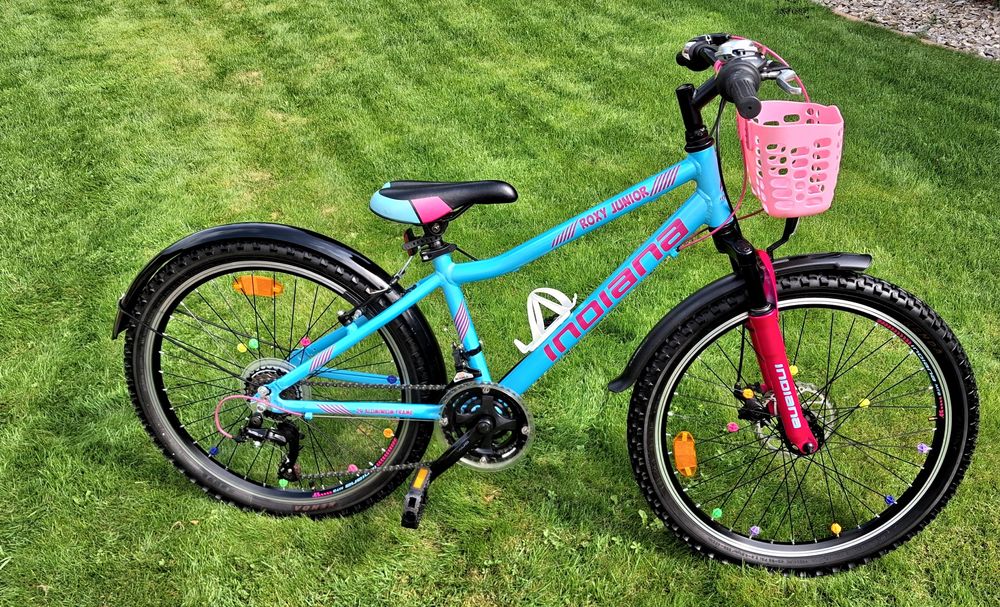 Rower  jak nowy dla dziewczynki (od122cm)INDIANA Roxy Junior Kross kola-24"/Transport