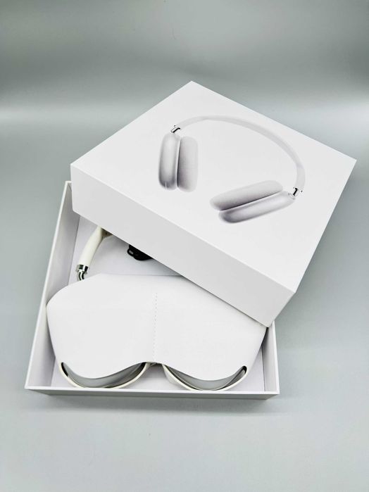 Нове постачання Lux АірПодс Max White з шумодавом чохол у подарунок