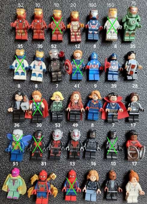LEGO Marvel Figurki z prywatnej kolekcji